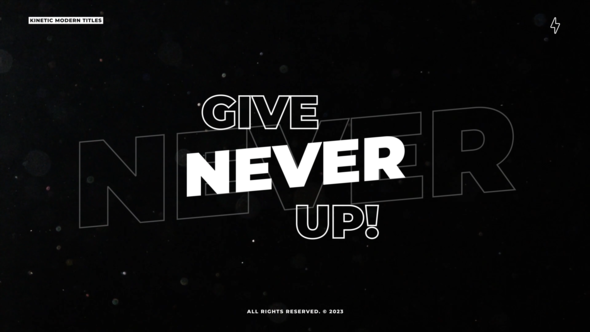 Videohive Kinetic Typography Titles  AE Titles template preview