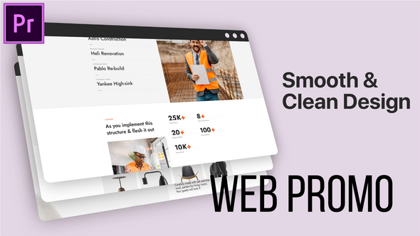 Web Promo MOGRT for Premier Pro Premiere Pro template preview