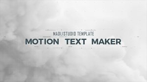 Motion Text Maker Video Displays template preview