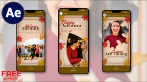 Videohive Season Story Video Displays template preview