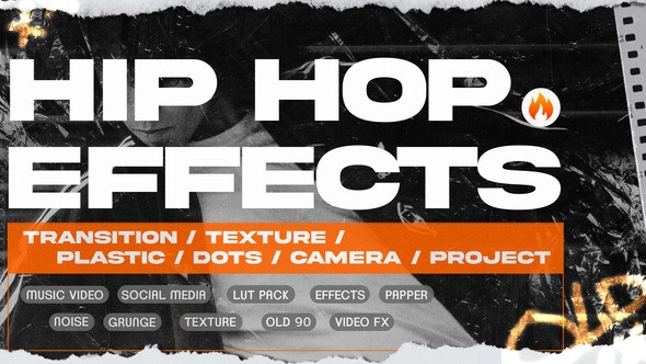 Videohive Hip Hop Music Video Transition Pack Broadcast-packages template preview