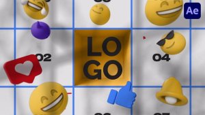 Videohive Calendar Pop Logo Unveil Logo Stings template preview