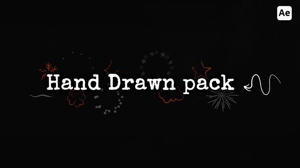Videohive Hand Drawn Doodle Pack | AE Elements template preview