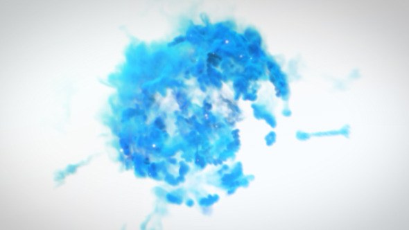 Videohive Blue Smoke Logo Reveal Logo Stings template preview