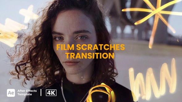 Videohive Film Scratches Transition Elements template preview