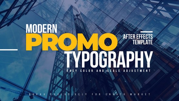 Videohive Modern Promo Typography Titles template preview