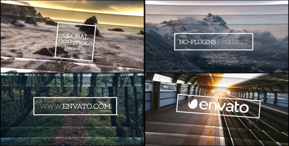 Videohive Passing Through Slides Video Displays template preview