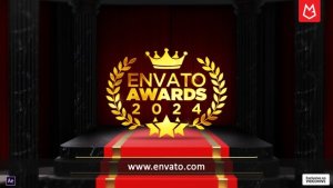 Videohive Luxury Royal Gold Logo Reveal On Red Carpet Logo Stings template preview