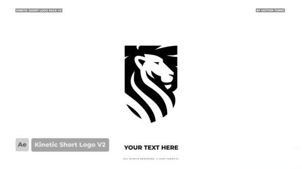 Videohive Kinetic Short Logo Pack V2  AE Logo Stings template preview