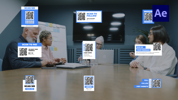 Videohive Corporate Qr Code Titles /Ae Elements template preview