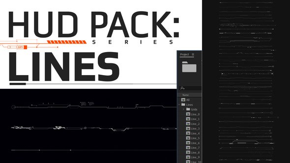 Hud Pack - Lines Video Displays template preview