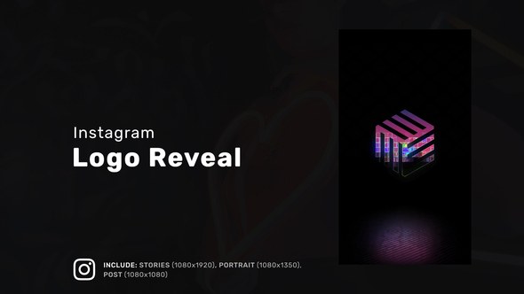 Videohive Logo Reveal Vertical Reel Logo Stings template preview