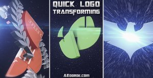 Videohive Quick Logo Transforming Logo Stings template preview
