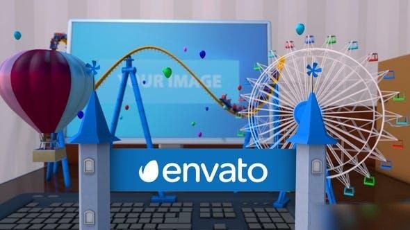 Videohive Your Own Theme Park Logo Stings template preview