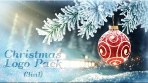 Christmas Logo Pack 3 in 1 Video Displays template preview