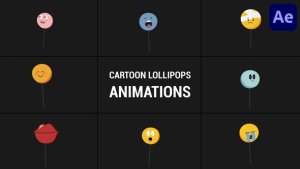 Videohive Cartoon Lollipops Animations | After Effects Elements template preview