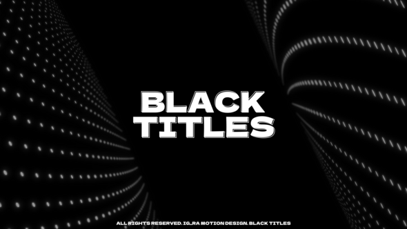Videohive Black Titles 53769783 Titles template preview