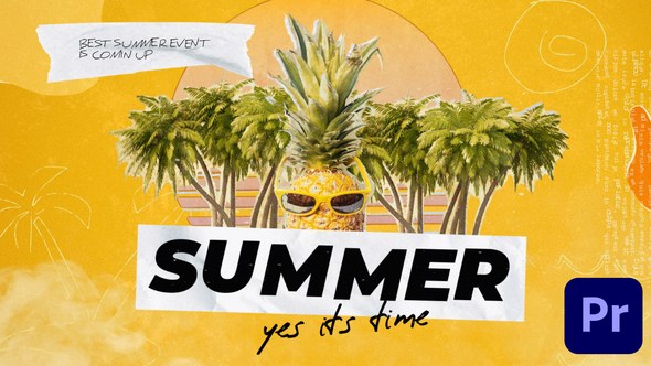 Summer/Holidays Travel Funky Opener Premiere Pro template preview