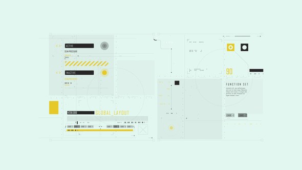 Videohive HUD Typography Medical Info Infographics template preview