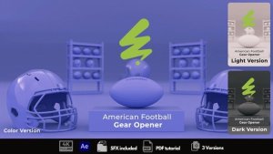 Videohive American Football Gear Opener Openers template preview