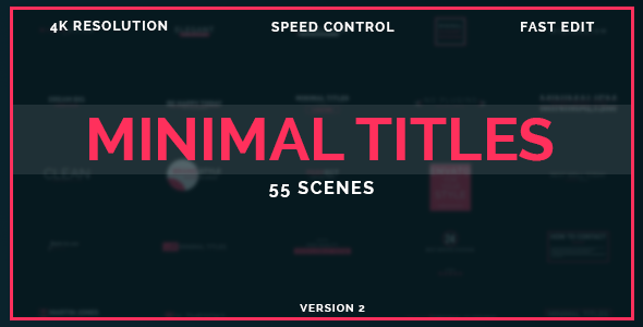 50 Minimal Titles Video Displays template preview