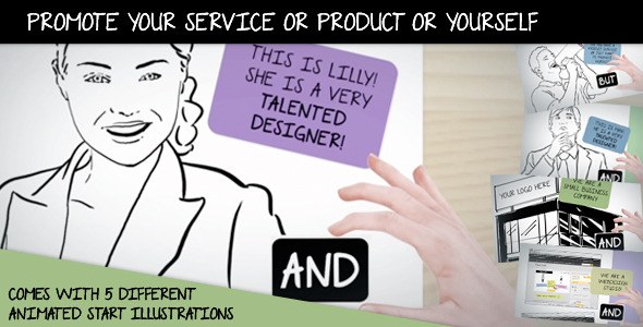 Promote Your Service Or Product Or Yourself Video Displays template preview