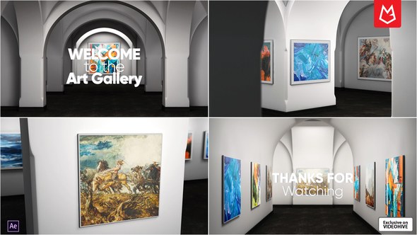 Videohive Art Gallery Museum 37040143 Video Displays template preview