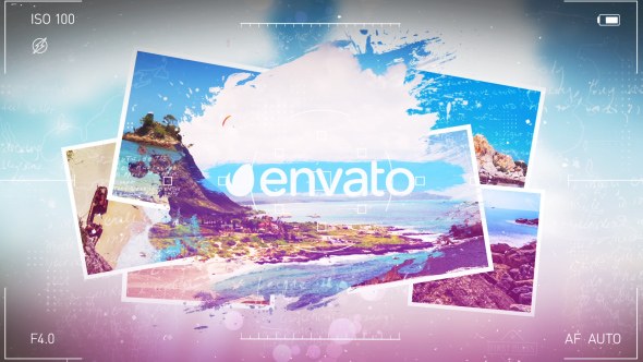 Videohive Vacation Grunge Album Video Displays template preview