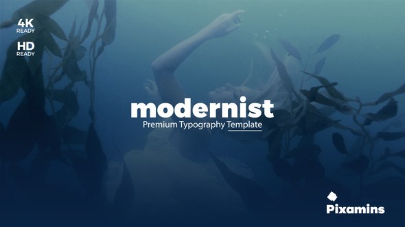 Modernist Premium Typography Video Displays template preview