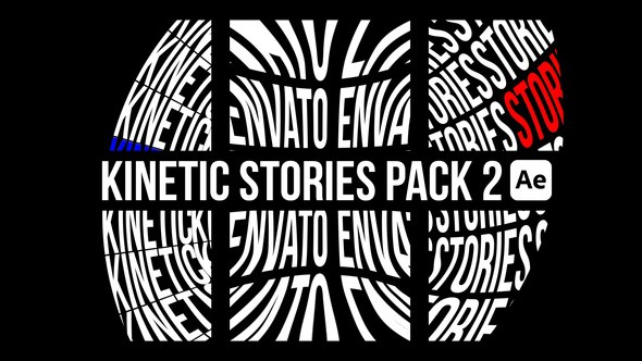 Videohive Kinetic Stories Pack 2 Titles template preview