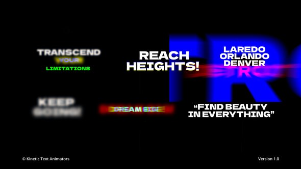 Videohive Kinetic Text Animator | AE Titles template preview