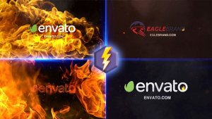 Fire Logo Video Displays template preview