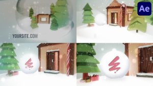 Videohive Snow Globe Logo Reveal for After Effects Logo Stings template preview