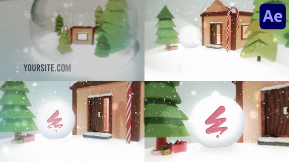 Videohive Snow Globe Logo Reveal for After Effects Logo Stings template preview