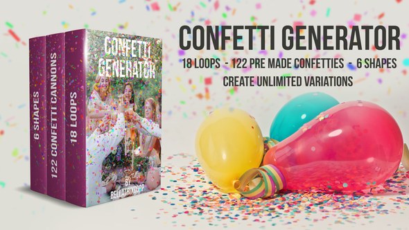 Videohive Confetti Generator Bundle Elements template preview