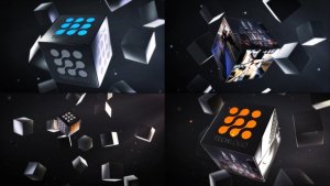 Videohive Abstract Business Cubes Logo Reveals Logo Stings template preview