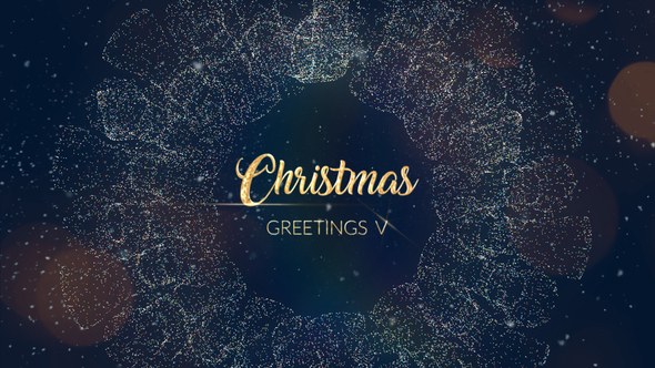 Christmas Greetings V | After Effects Template Video Displays template preview