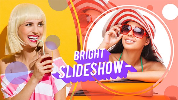 Bright Slideshow Video Displays template preview