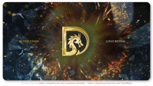 Videohive 3D Explosion Logo Reveal Logo Stings template preview