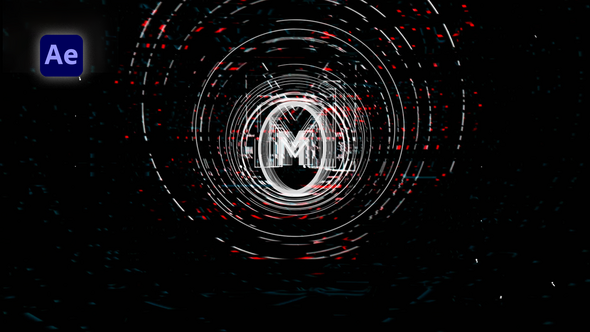 Videohive Futuristic Glitch Logo 54290866 Logo Stings template preview