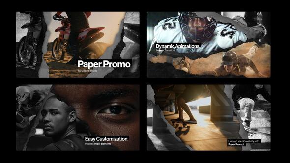 Videohive Torn Paper Promo & Transition Elements template preview