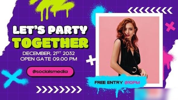 Videohive Party Night Promo 50123901 Openers template preview