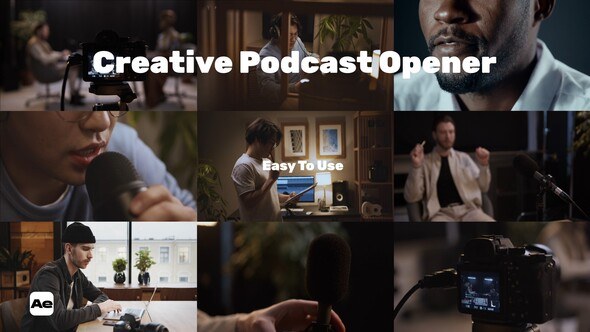 Videohive Creative Podcast Opener 56449456 Openers template preview