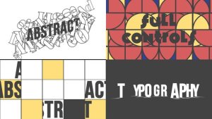 Abstract Typography Premiere Pro template preview