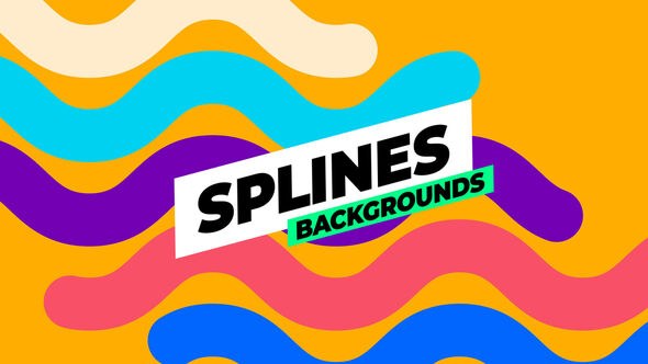 Videohive Splines Backgrounds Elements template preview