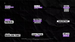 Videohive Box Text Titles | After Effects 57202629 Titles template preview