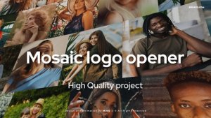 Videohive Mosaic Logo Opener 46925833 Logo Stings template preview
