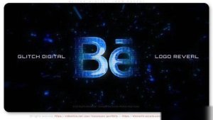 Videohive Glitch Digital Logo Reveal Logo Stings template preview