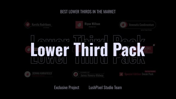 Videohive Professional Logo Lower Thirds Set Elements template preview