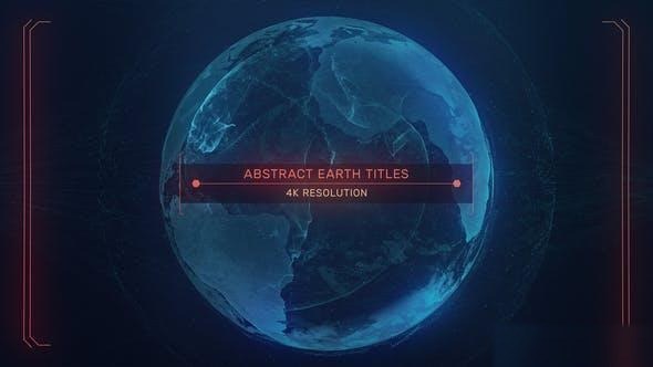 Videohive Earth Abstract Titles Titles template preview